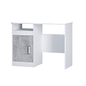 Стол письменный Паскаль (Белый/Цемент светлый)