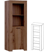 Пенал малый Квадро-29 (Дуб Делано темный)