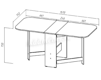 Стол-книжка Линаура (Венге)