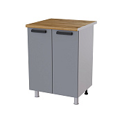 Шкаф нижний глубокий Г6Р кухня Крафт без столешницы (Дуб сонома/Бетон темный)