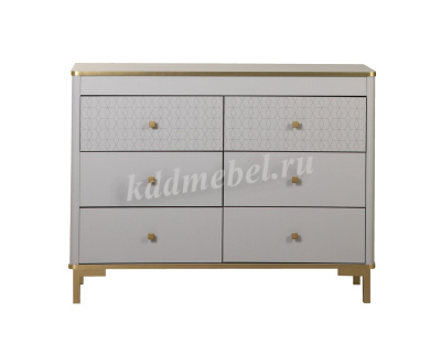 Комод Антре 65.01 (Серый/Золото) 
