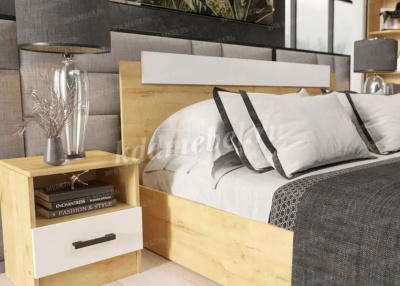 Тумба прикроватная Эра (Белый/Дуб Вотан)