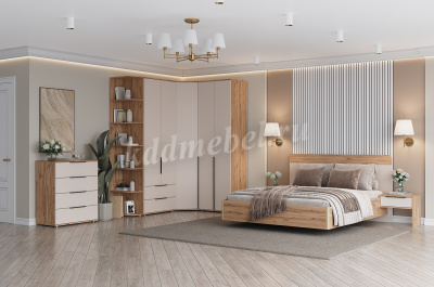 Стеллаж Сицилия угловой (Дуб альпийский)